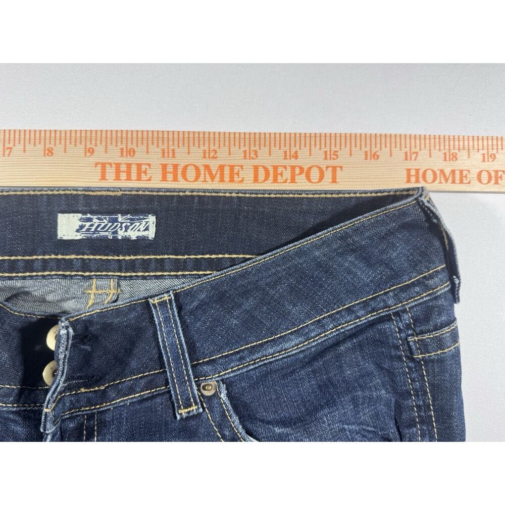 Hudson Women's Bootcut Flare Jeans Blue Denim Flap Pocket Made in USA W1702DHA - Picture 6 of 7